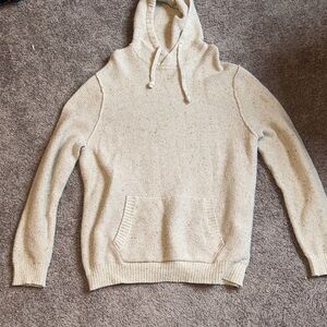 American Eagle Outfitters Cream Knit Hoodie